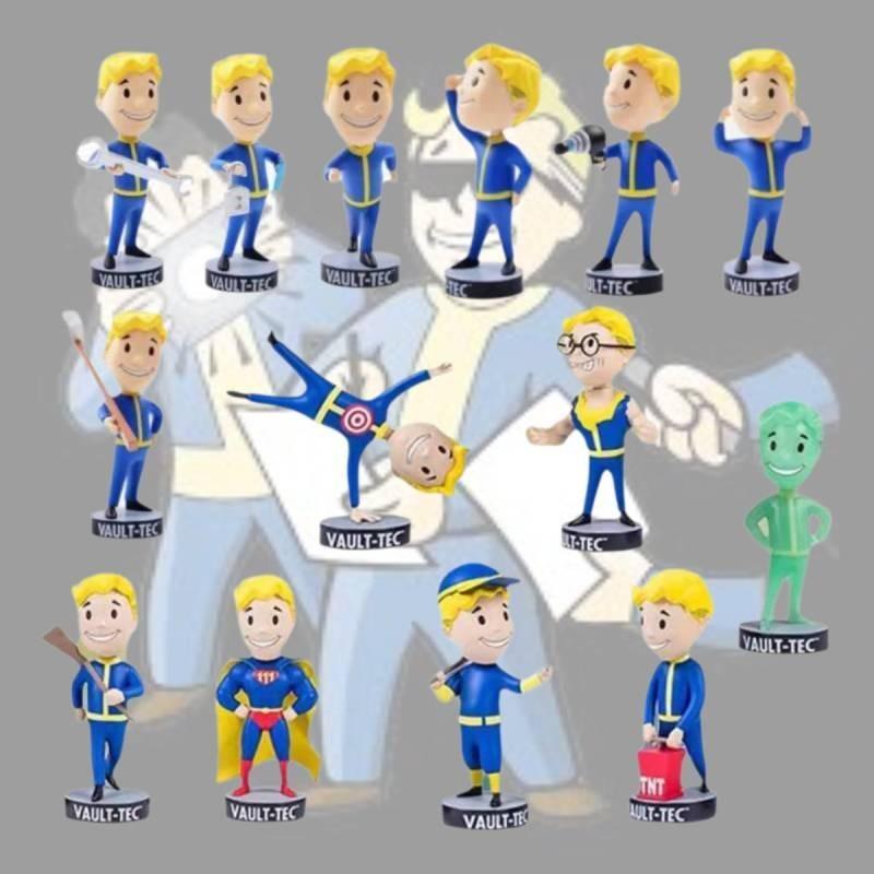 Vault Boy Fallout Q Version PVC-Actionfigur Modell Dekoration 12cm