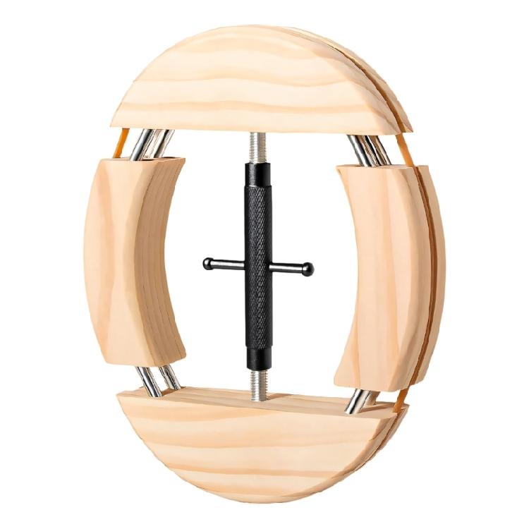 

Wooden Hat Reshaper Featuring Improved Handle For Easy Use 1