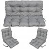 Grey Cushions For Garden Furniture 140X110 Set