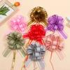 1pc Snow Yarn Pull Bow Ribbon Big Car Bow for Cars Birthday Christmas Presents Gift Decoration Ribbon Wedding Pull Flower