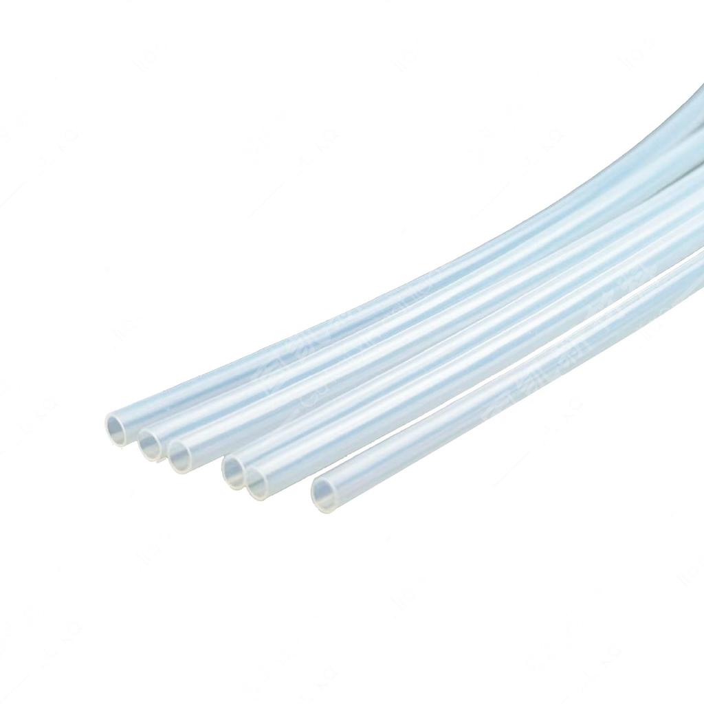 High Temperature & Corrosion Resistant PTFE Teflon Tube: Milky White, Soft, Pressure-Resistant Hose Sleeve.