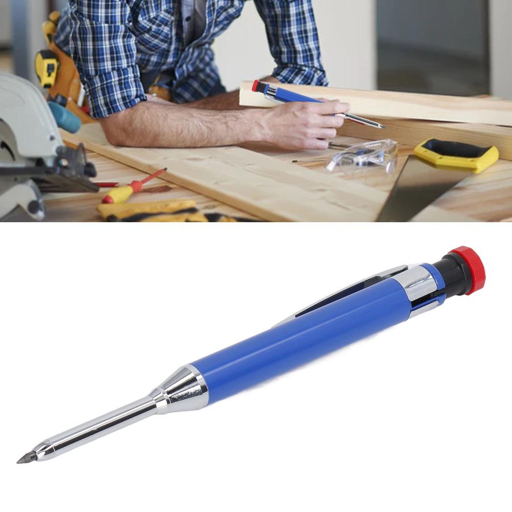 Deep Hole Tip Mechanical Carpenter Pencil Long Nose Tip Construction Pencil  For Woodworking