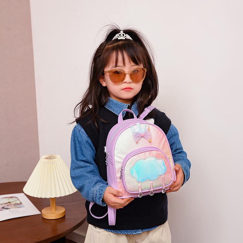 Adorable Floral Pattern Hard Shell Backpack For Kindergarten Kids Unisex