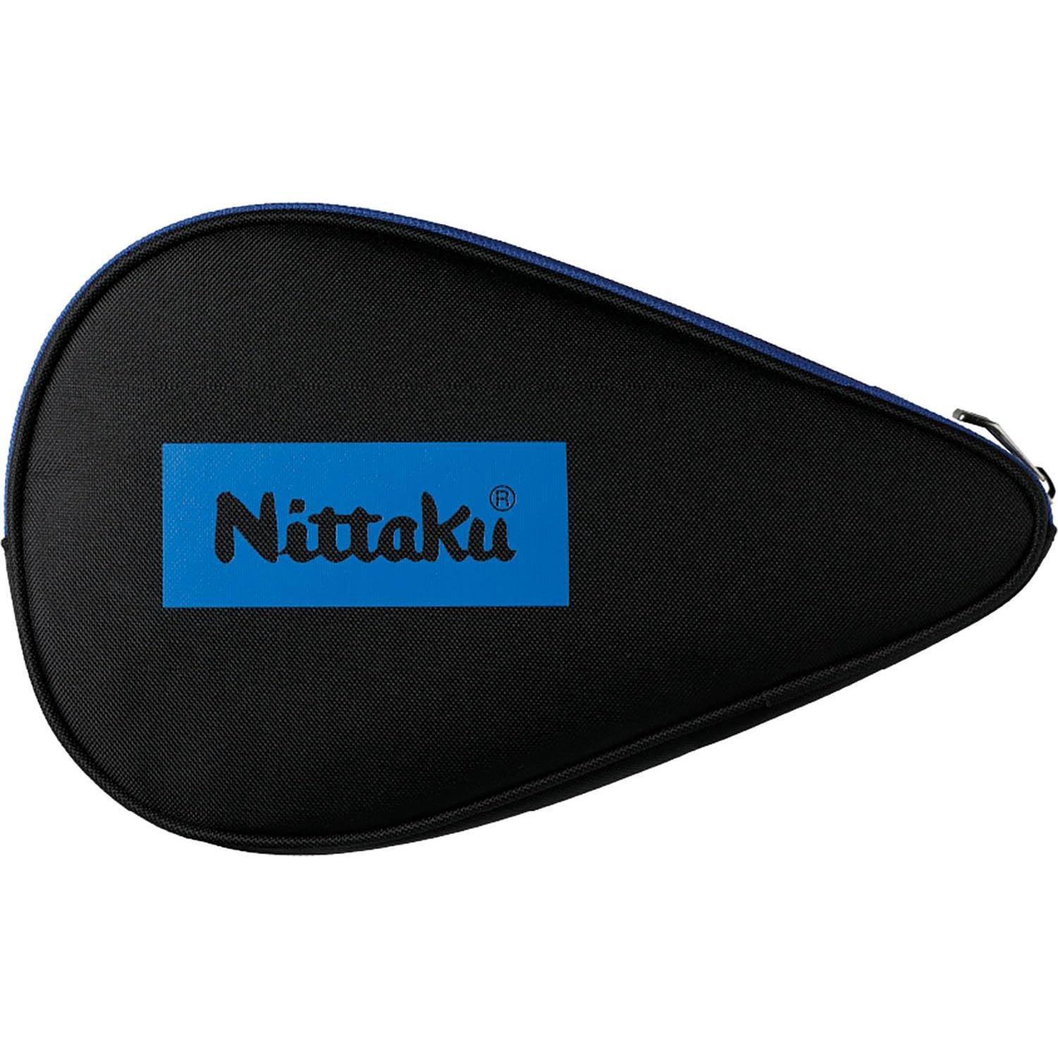 Used New Nittaku Table Tennis Racket Case Color Logo Full Case Blue NK-7227