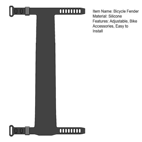 Silicone Bicycle Seatpost Fender Adjustable Lightweight Universal MTB Mountain Road Bike Seat Tube Mud Splash Guard Protector Bike Accessories