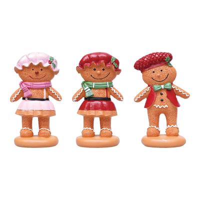 Christmas Gingerbread Decoration Tabletop Figure for Bedroom Kitchen Holiday