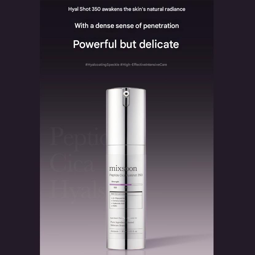 Mixsoon Peptide Cica Hyalshot 150 (50ml) / 350 (30ml) (7 Options)