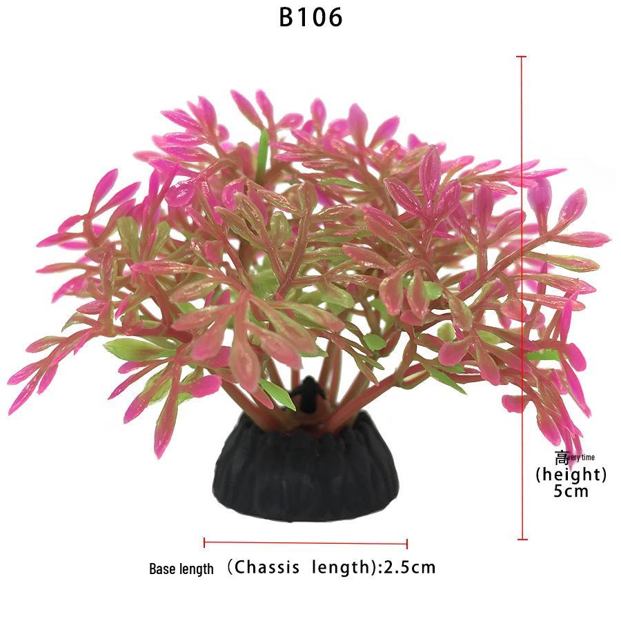 Aquatic Plant Mini Landscape: Fish Tank Simulation with Seaweed and Succulents