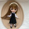 blythe doll clothes OB22 OB24 Azone Dress Blythe Doll Fashion Black Set Dress Up Doll Toy Elegant Cute Accessories Girl Gifts
