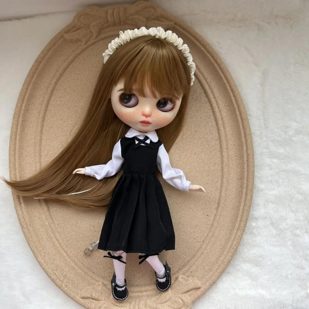 blythe doll clothes OB22 OB24 Azone Dress Blythe Doll Fashion Black Set Dress Up Doll Toy Elegant Cute Accessories Girl Gifts