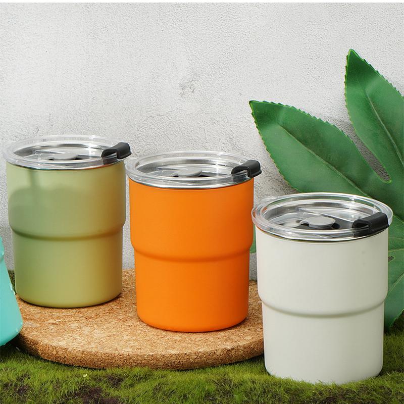 Outdoor Camping Travel Cup Cute Shot Glasses with Straw, Mini Shot Tumbler with Lid and Straw, Kawaii Insulated Tumblers