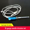 Disposable Veterinary IV Infusion Set with Drip Injection Tubing and Needle