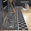 Nordic Modern Kitchen Floor Mat Home Entrance Doormat Living Room Carpet Anti-slip Bedroom Long Rugs Alfombras De Cocina