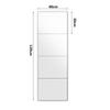 Serwrsw Mirror that can be stuck Wall decor 30x40cm Set of Shatterproof mirror anywhere, Wall-mounted mirror, Full-length mirror, mirror, size, 4,
