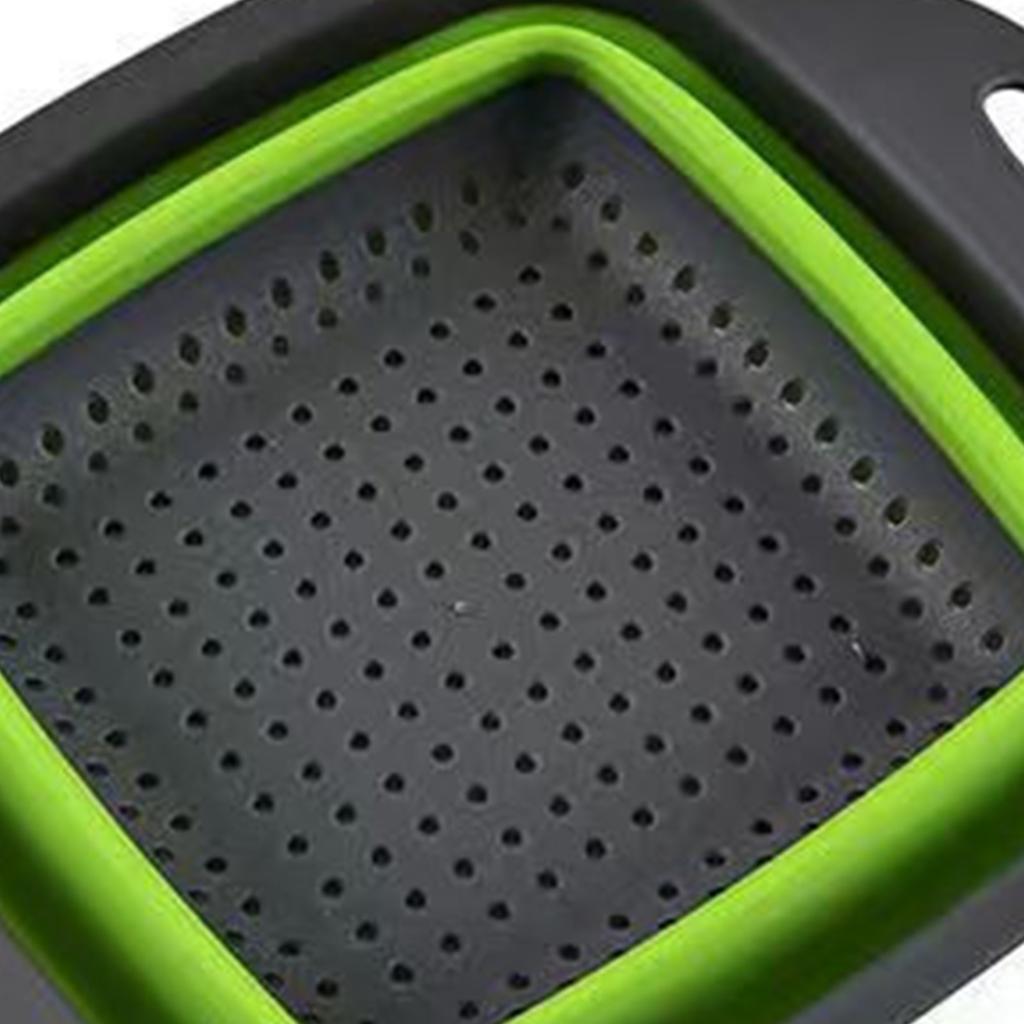 Folding Collapsible Colander Easy Storage Draining Safe Colander Strainer for Vegetable Kitchen