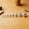925 Sterling Silver Solid and Hollow Beads - DIY Jewelry Accessories with Bright Round Loose Beads