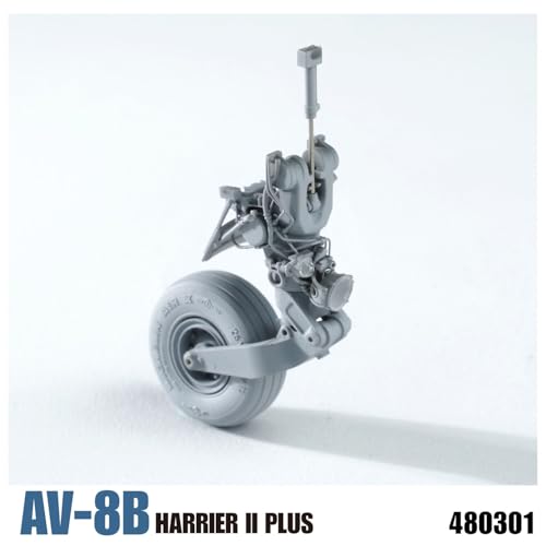 ROKIT STUDIO 1/48 AV-8B Harrier II Fahrwerk (für Uma Models) Kunststoffmodellbauteile RKS480301 (Flugzeug)