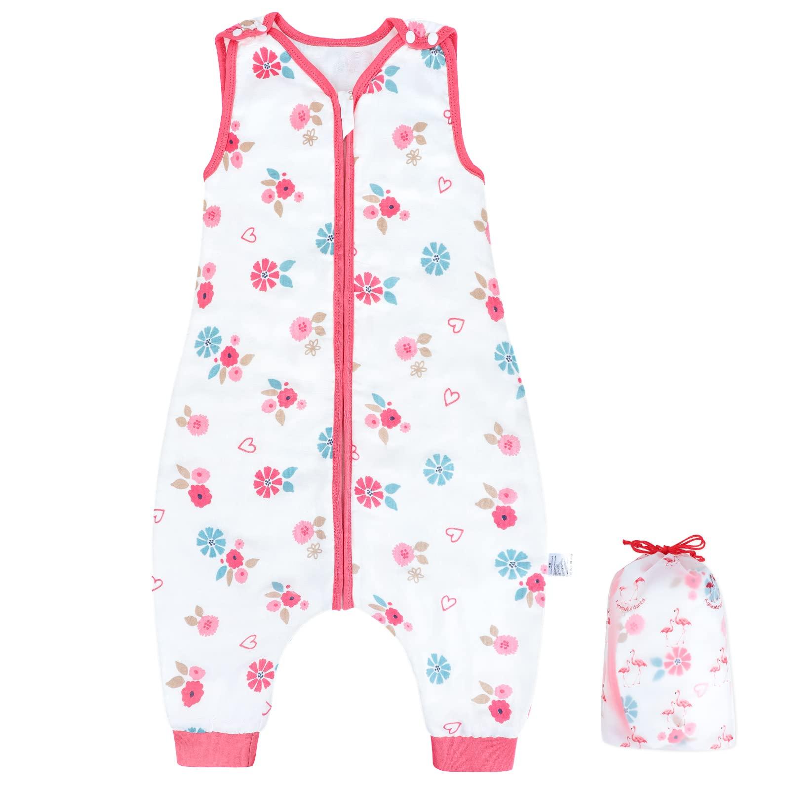 

Детский спальный мешок с детским спальным мешком с детским спальным мешком с предотвращает ночь предотвращает простуды пока [MooMoo Baby] слипер, ноги, 4-слойная марля,