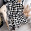 Qiandongge Printing Contrasting Colors, Double-Sided Imitation Cashmere Scarf, Winter High-End Warm Shawl