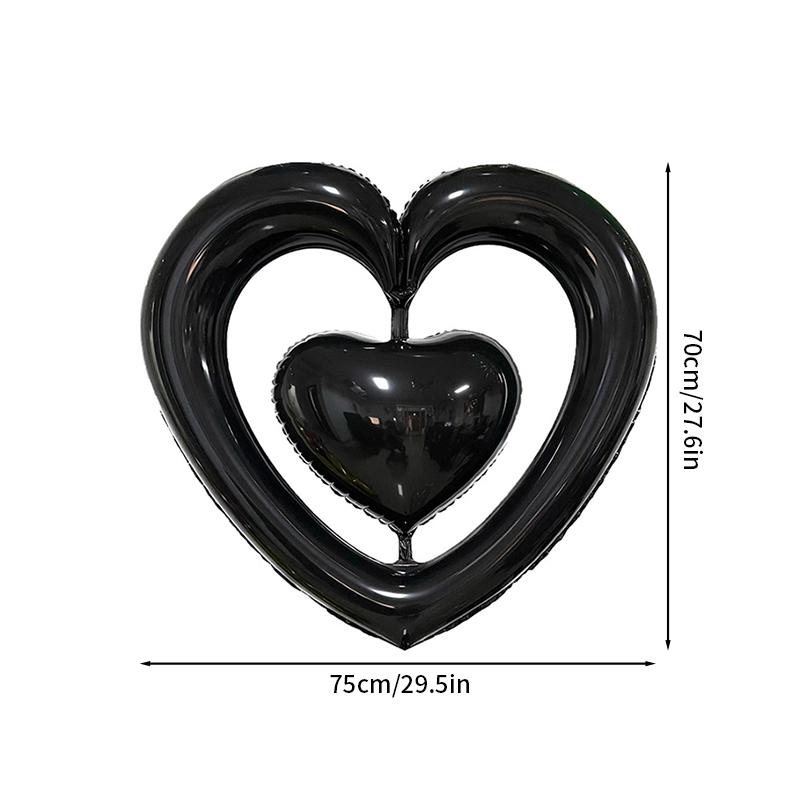 Red Love Heart Shape Foil Balloons Valentines Wedding Party Decorations Birthday Party Decor Photo Props Baby Shower Supplies