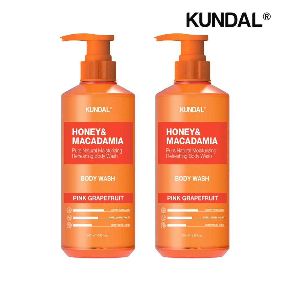 

KUNDAL Honey & Macadamia Pure Body Wash Pink Grapefruit 500ml x2