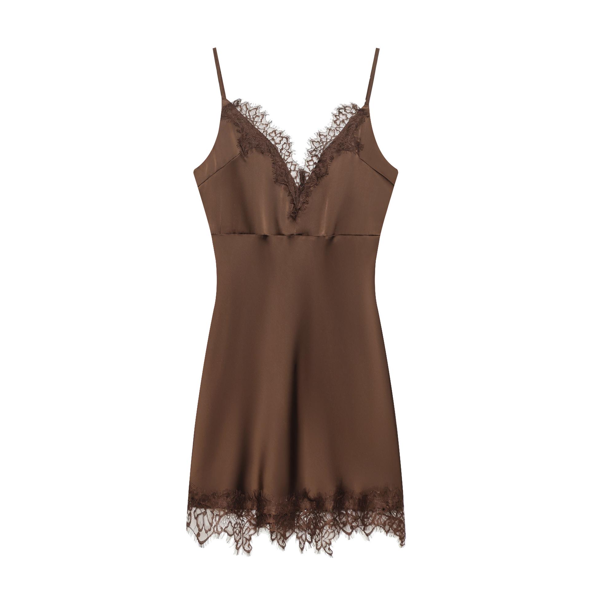 European Spring Lace Patchwork Camisole Dress (2026) Medium