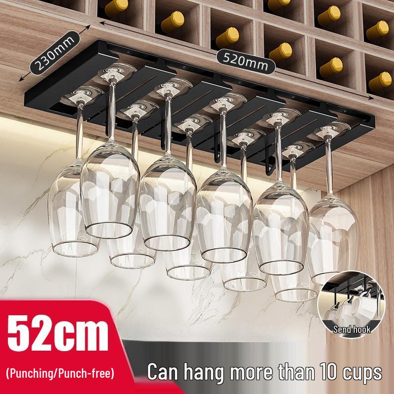 Nordic Red Wine Glass Rack: Upside Down Storage Shelf & Luxury Hanging Ornament