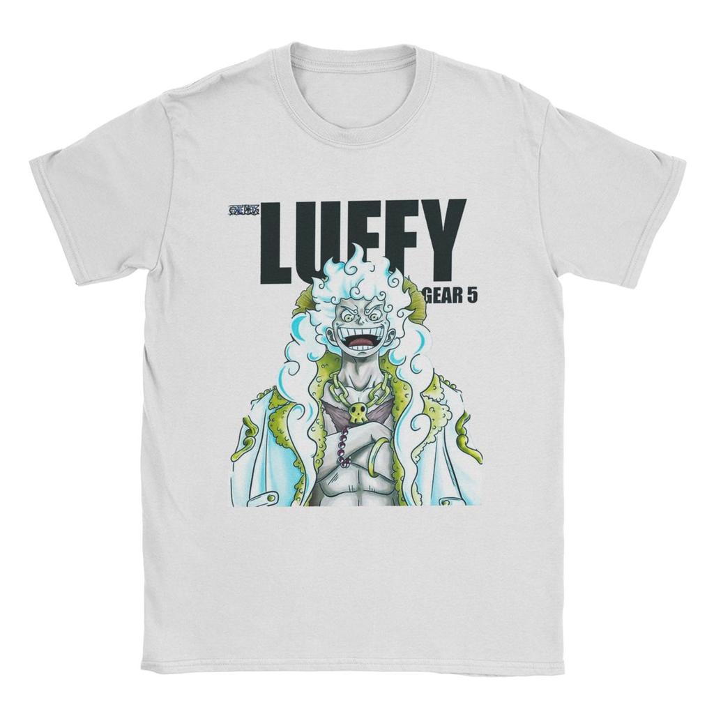 One Piece Luffy Wanted Bounty Nika Gear 5 4th Yonko TShirt Unisex Cotton Tops Funny Crewneck Short Sleeve
