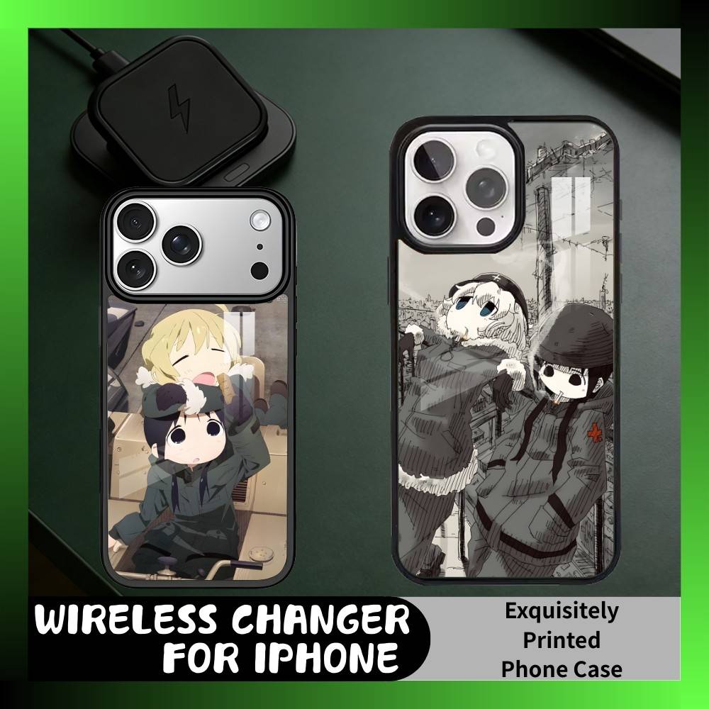 GLT Anime Chito x Y-Yuri Phone Case For iPhone17,16,15,14,13 Plus,Pro Max Magnetic For Magsafe Wireless Charging