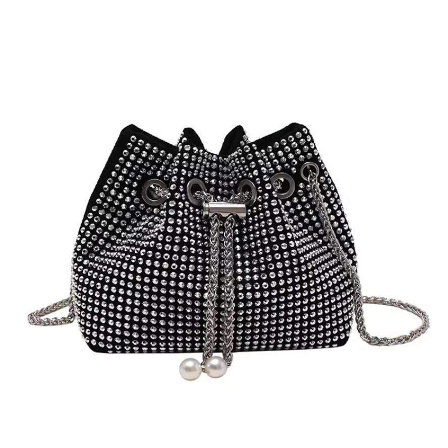 1 Pcs Shoulder Underarm Bag Korean Version Portable Women's Bag Trendy Sequin Decorated Bucket Bag Fashionable Single 2026