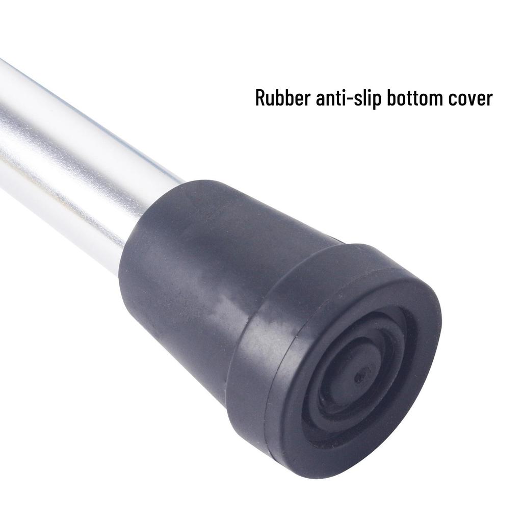 Reinforced Aluminum Telescopic Folding Walking Stick: Adjustable, Non-slip, Four-section Crutch for Hiking