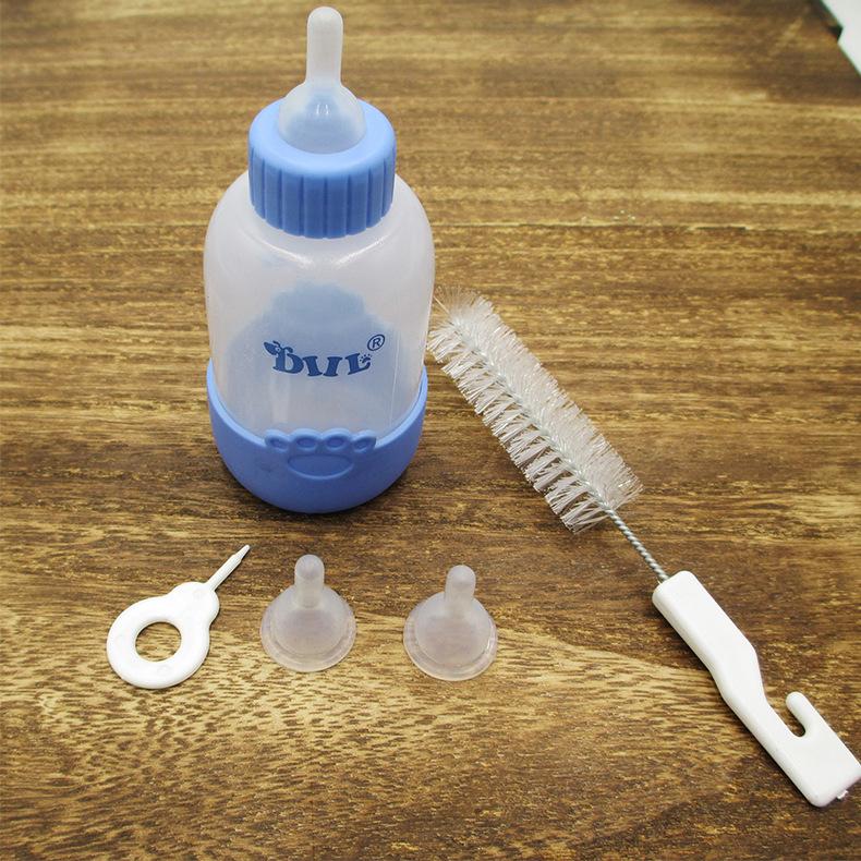 Pet Feeding Bottle Puppy Kitten 80ML100ML Small Animal Feeding Set Cat Bottle