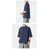 Chinese Style Mens Linen Summer Shirt Retro Stand Collar Half Sleeve Chinese Kong Fu Suit Men Hanfu