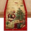 New Year Christmas Table Runner Xmas Bells Navidad Gift Christmas Tablecloth Santa Claus Flag Cover Merry Christmas Decorations