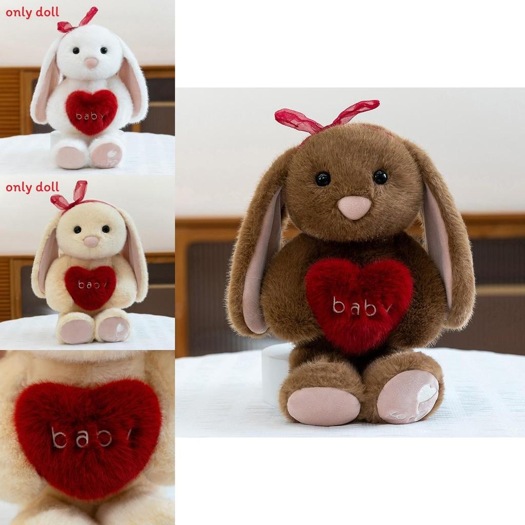 Cute Heart Hugging Cartoon Rabbit Plush Doll Children Toy For Kids Gift And Cuddle Use