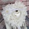 1 Stück Party DIY Dekorationen Herzform Simulation Rosenblüten Schmuckkästchen Ringbox Hochzeit Eheschmuck Ringkissen Kissen