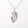 Green Amethyst Gemstone 925Sterling Silver Jewelry Handcrafted Designer Pendant PP-36-11