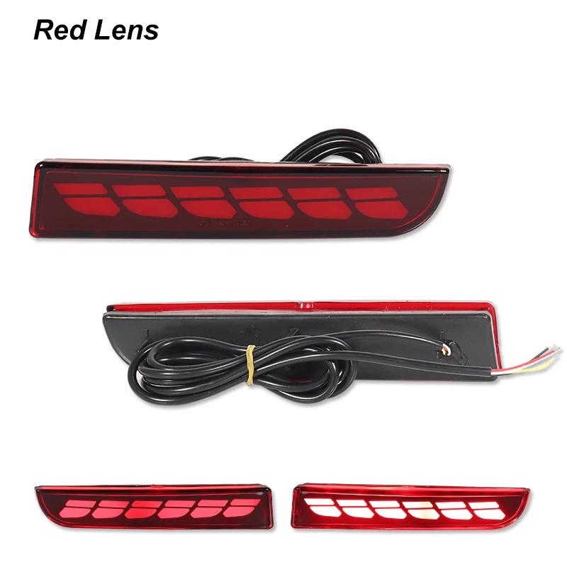 LED Bumper Reflector Lights For Mitsubishi Lancer Evo Evolution ASX Outlander Sport RVR Dynamic Turn Signal Rear Tail Brake Lamp