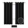 Nordics Full Blackout Solid Color Curtain With Polyester Fabric For Living Room And Bedroom Windows