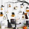 Cute Halloween Paper Hanging Ornament Cat Pumpkin Pendant Creative Ghost Ornament  Yard Decor