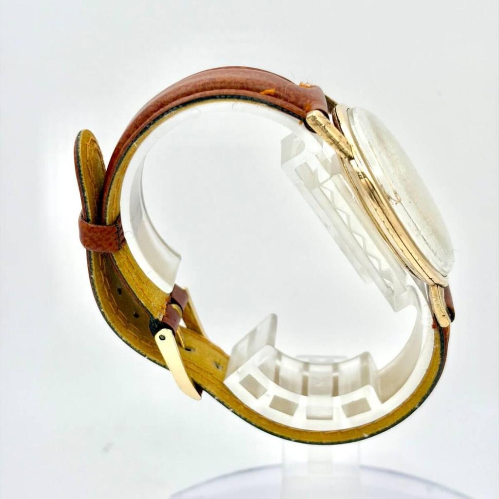 Used [Operation] Seiko Liner Mechanical Manual Winding Men's Watch Gold 15010