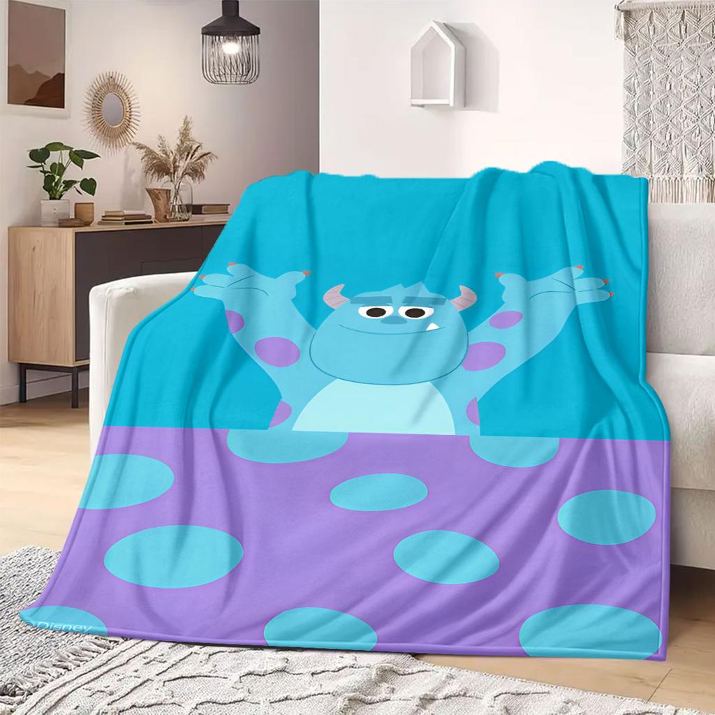 Coperta in Flanella Mostro Design Stampato Cartone Animato per Viaggi Picnic Camere da Letto Divani Letti Sedie Arredamento per la Casa Stile Nuovo Arrivo