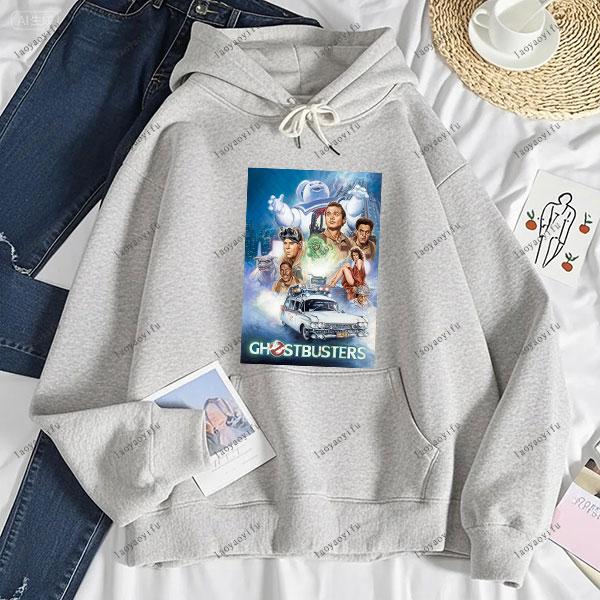 Ghostbusters Fashion Anime Casual Men's Hoodie Women and Men Sweatshirt Drop Shoulder Tracksuit Autumn and Winter Sweatshirt