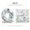 [111 mulberry silk] Korean version of classic cashew nut flower bag headscarf, small square scarf, shirt, suit, thin silk silk scarf