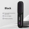 1PC portable wireless hair straightener brush, constant temperature and anti-scalding , hot comb function, Type-C fast charging, LCD screen display