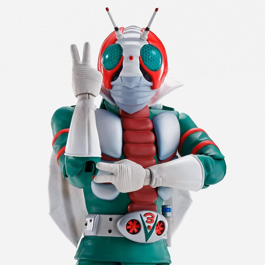 BANDAI SPIRITS S.H.Figuarts (Shinkocho Seiho) Kamen Rider V3 Approx. 145mm ABS&PVC&Cloth Painted Movable Figure