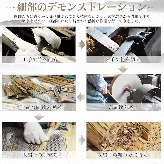 Skládací Vyrobeno ze Skládacího Bambusu a Hedvábí Skládací Dárková Krabička a Taška Tanec Velký Skládací Letní Kabuki Dárek pro Ohňostroj Japonský Bílý [Dockii] Pánské