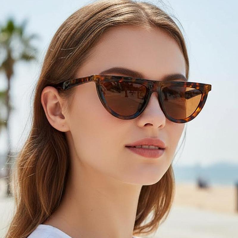 Women's sunglasses - unisex fashion half-moon cat eye sunglasses