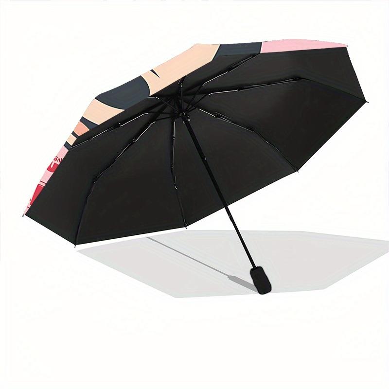 1pc Minnie Mouse Automatic Folding Umbrella, Compact Portable Travel Umbrella, Perfect Gift for Friends  yy250806050