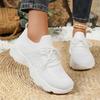Women's European & American Style Breathable Flyknit Sneakers - Lightweight, Large Size, Casual Sports Shoes